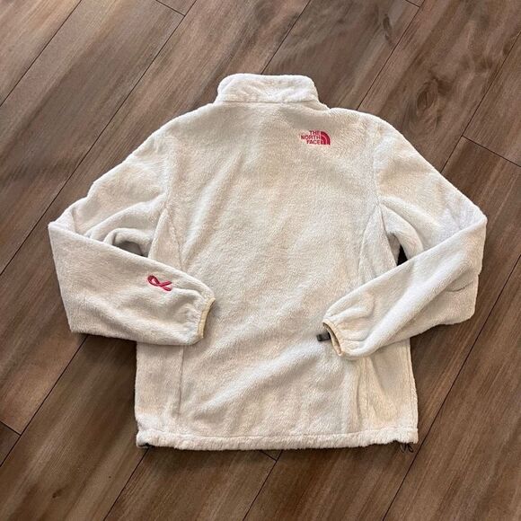 North Face White‎ Breast Cancer Athletic Jacket Women Small - Picture 6 of 6